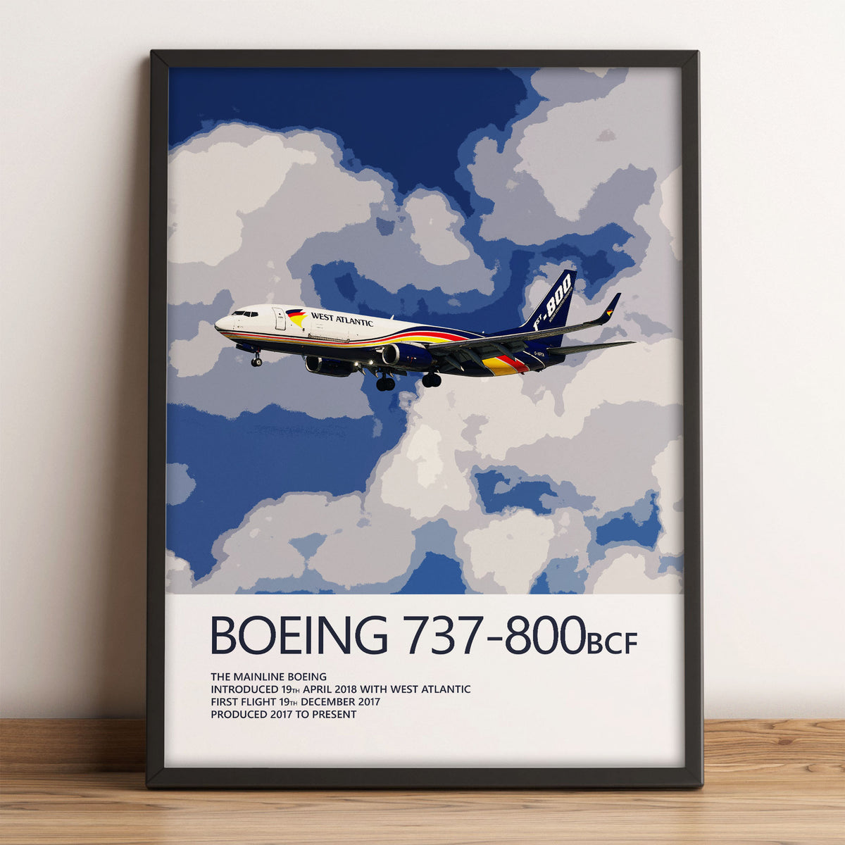 West Atlantic Boeing 737-800BCF Poster