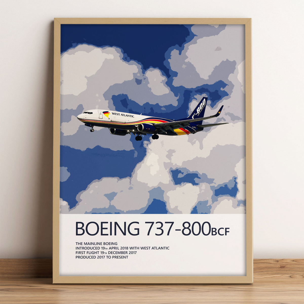West Atlantic Boeing 737-800BCF Poster