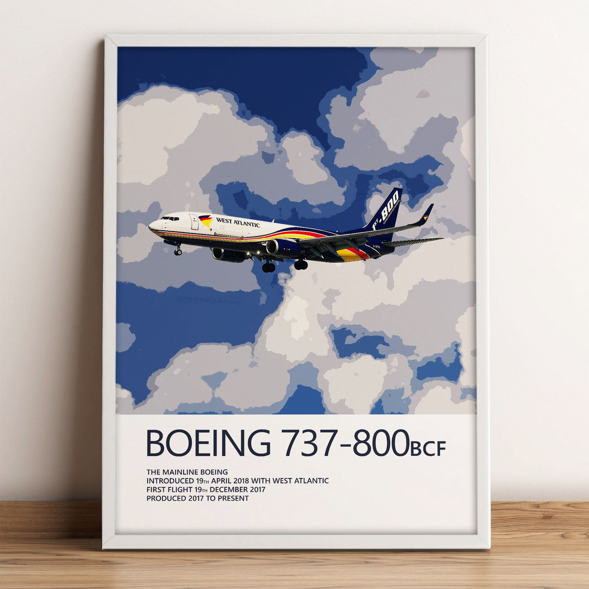 West Atlantic Boeing 737-800BCF Poster