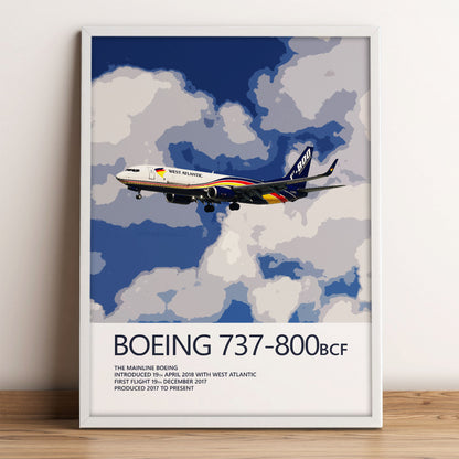 West Atlantic Boeing 737-800BCF Poster