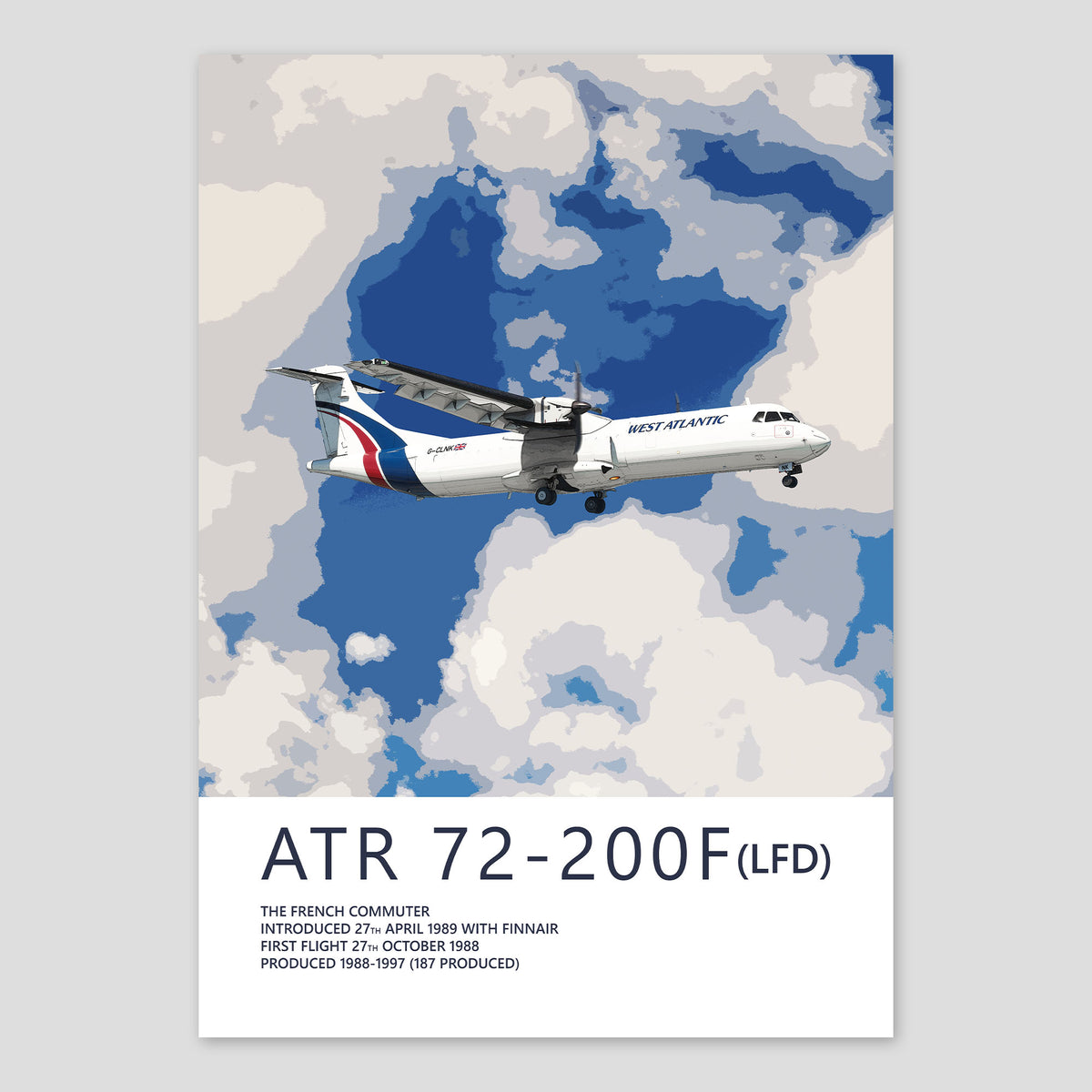 West Atlantic ATR 72-200F Poster