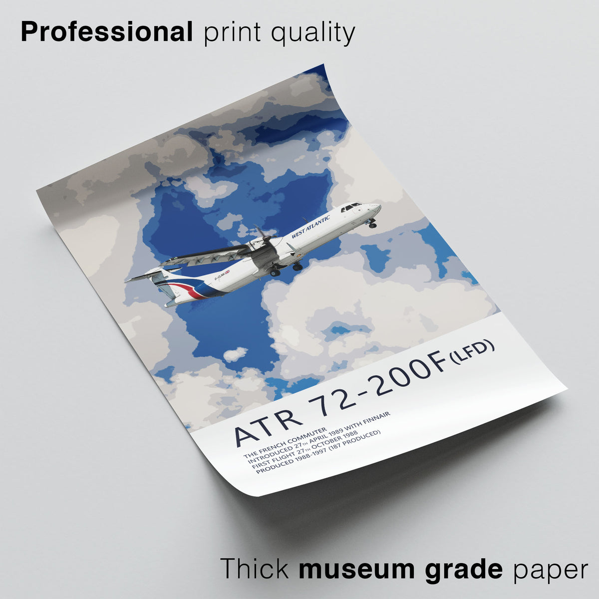 West Atlantic ATR 72-200F Poster
