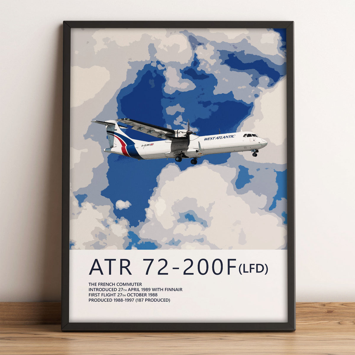 West Atlantic ATR 72-200F Poster