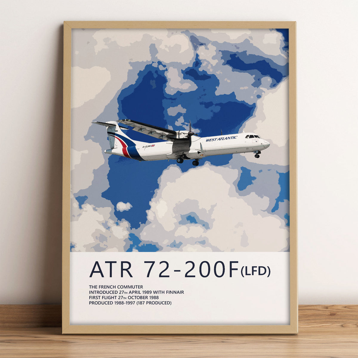 West Atlantic ATR 72-200F Poster