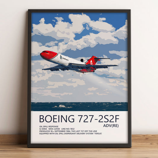 Oil Spill Response Boeing 727-200 Poster – G-OSRA
