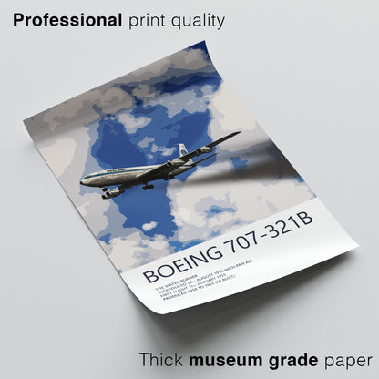 Pan Am Boeing 707-321B Poster – Jet Clipper Northern Light