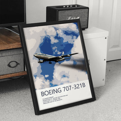 Pan Am Boeing 707-321B Poster – Jet Clipper Northern Light