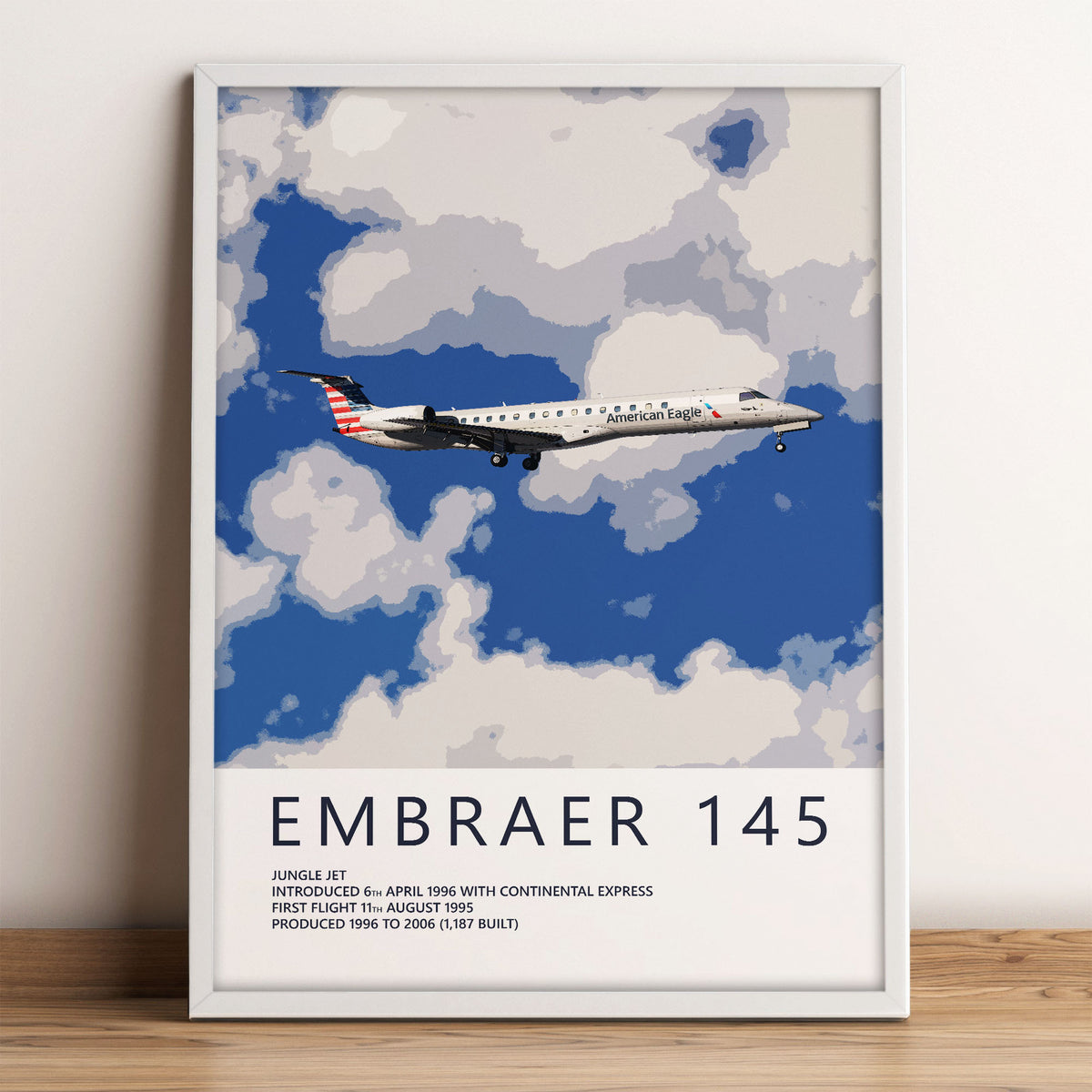 Piedmont Airlines Embraer ERJ145 Poster – American Eagle