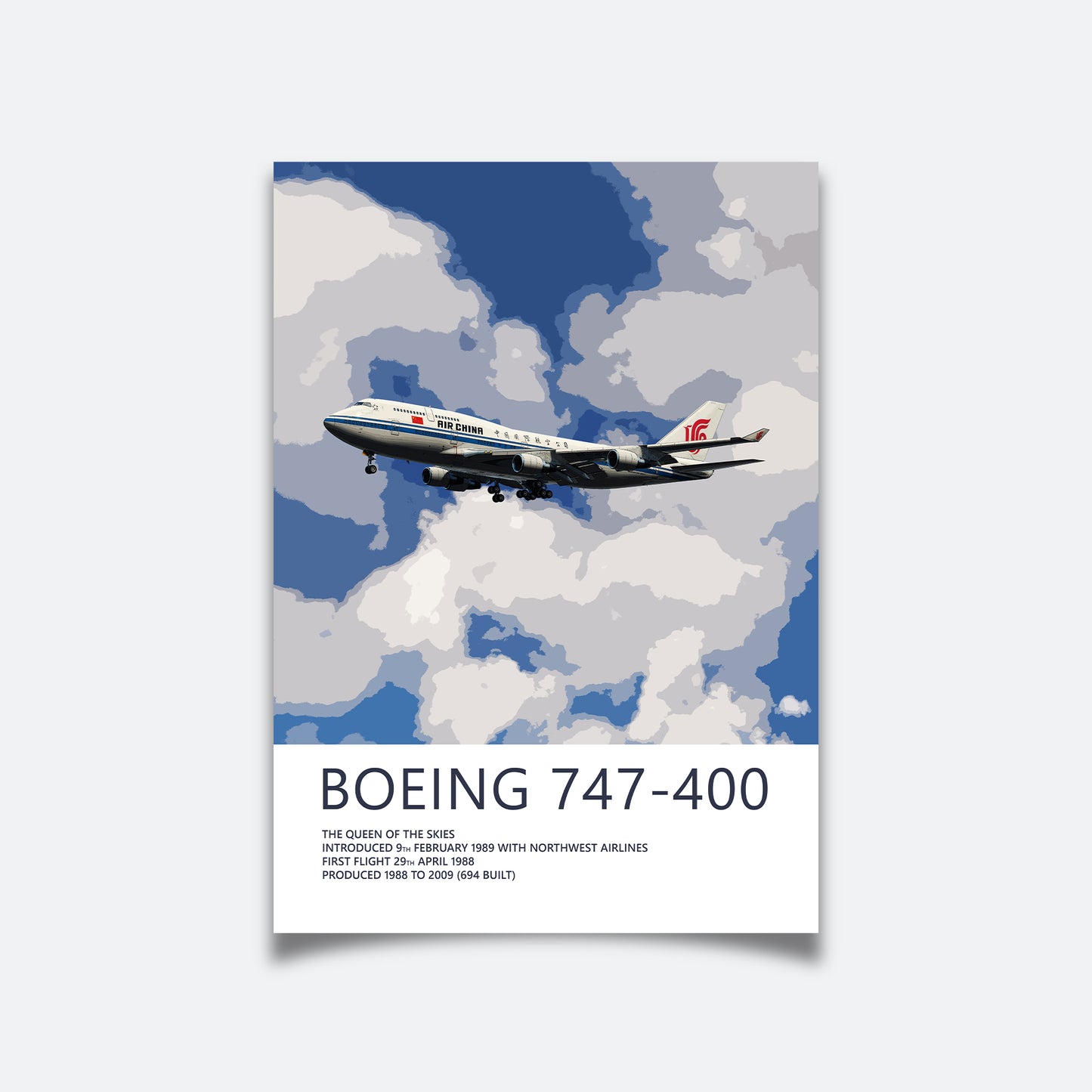 Air China Boeing 747 Poster