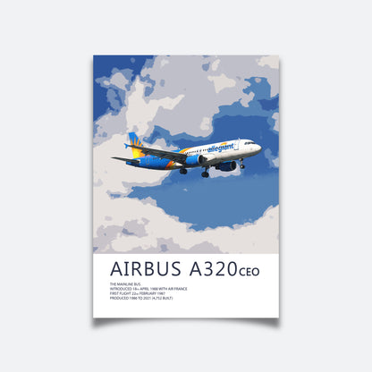 Allegiant Airbus A320 CEO Poster