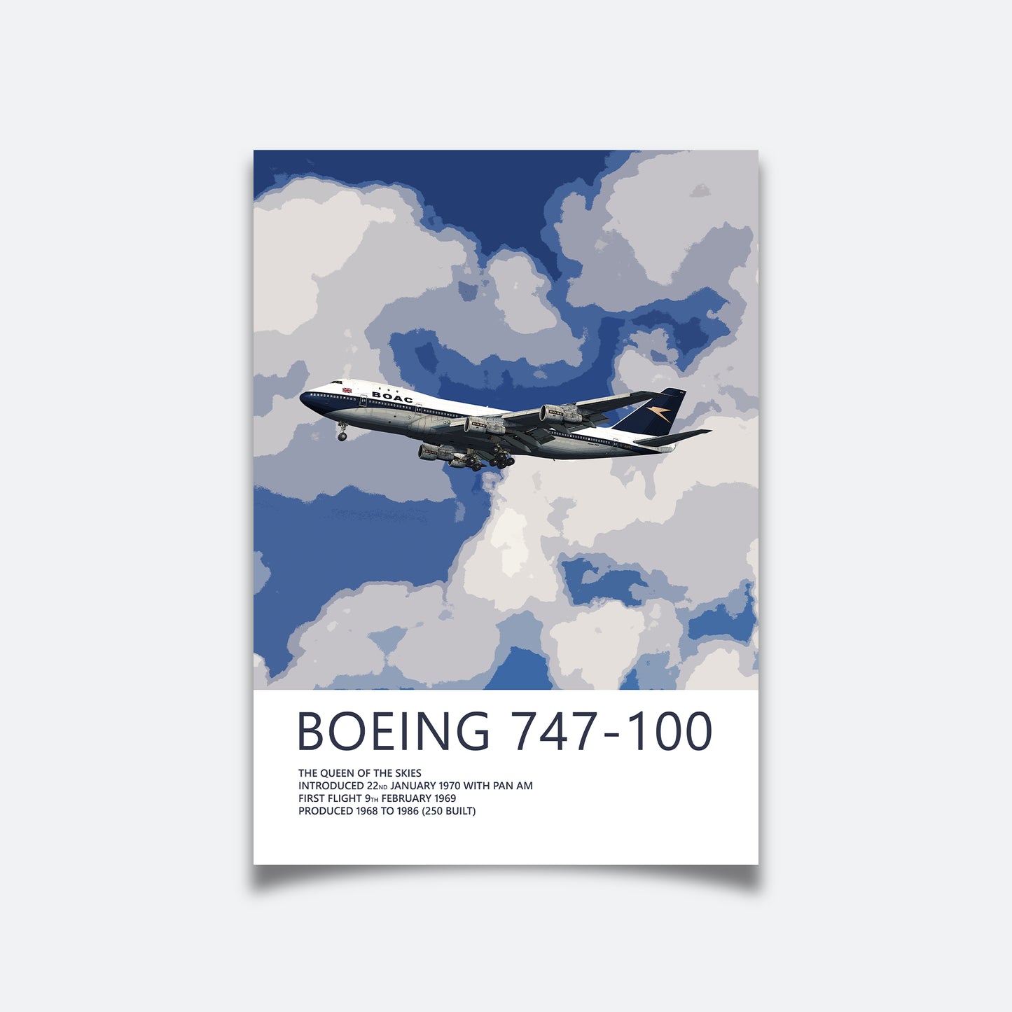 BOAC Boeing 747-100 Poster