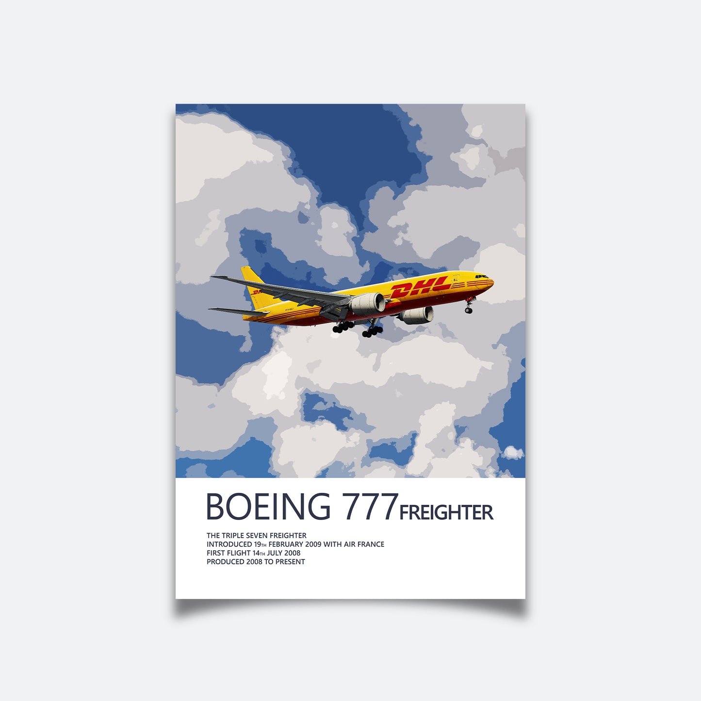 DHL Boeing 777F Poster (Opb. DHL Air UK)