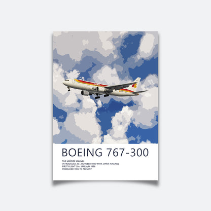 Iberia Boeing 767 Poster