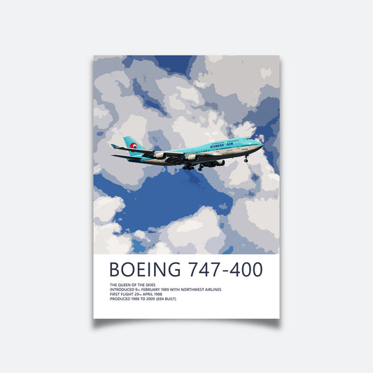 Korean Air Boeing 747 Poster