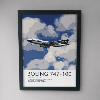 BOAC Boeing 747-100 Poster