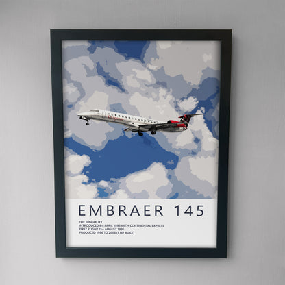 Loganair Embraer ERJ145 Poster