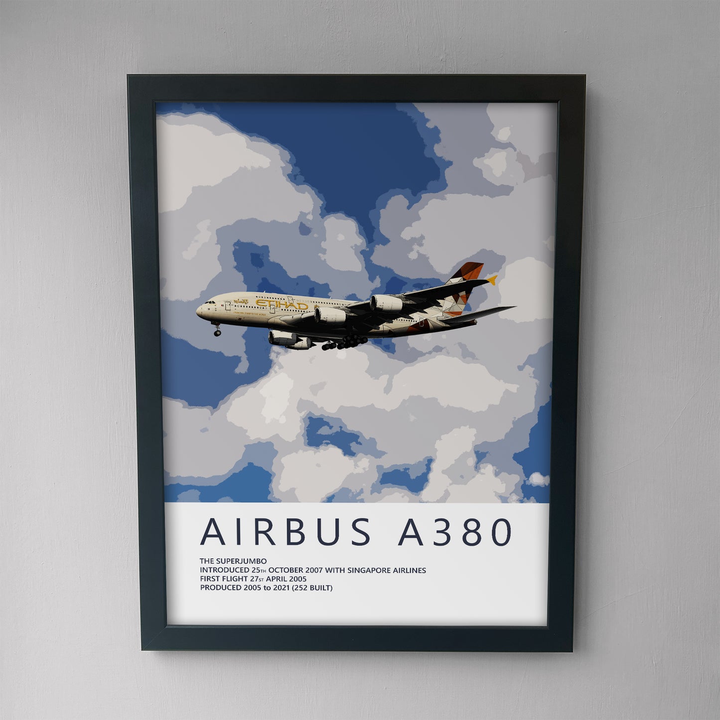 Etihad Airbus A380 Poster