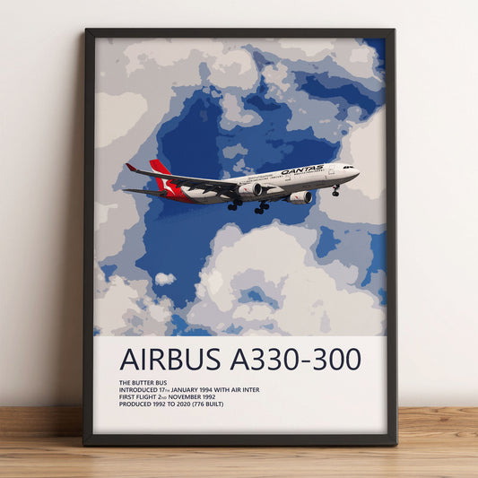 Qantas Airbus A330-300 Poster