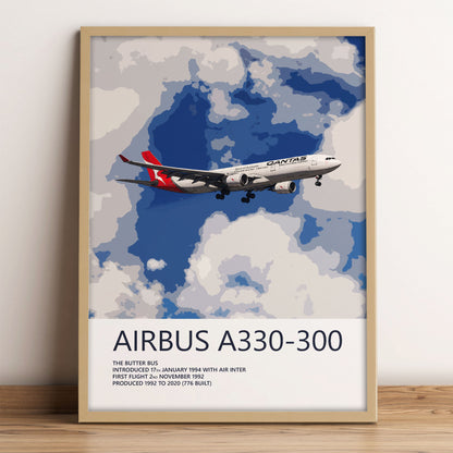 Qantas Airbus A330-300 Poster