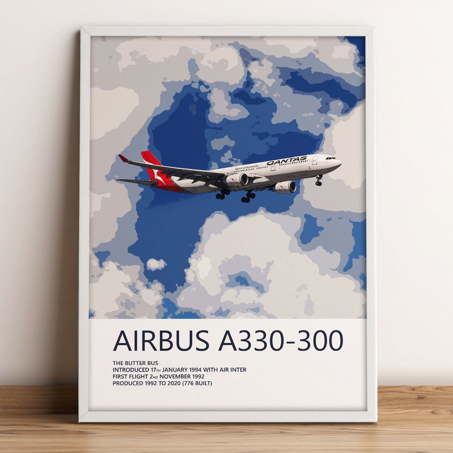 Qantas Airbus A330-300 Poster