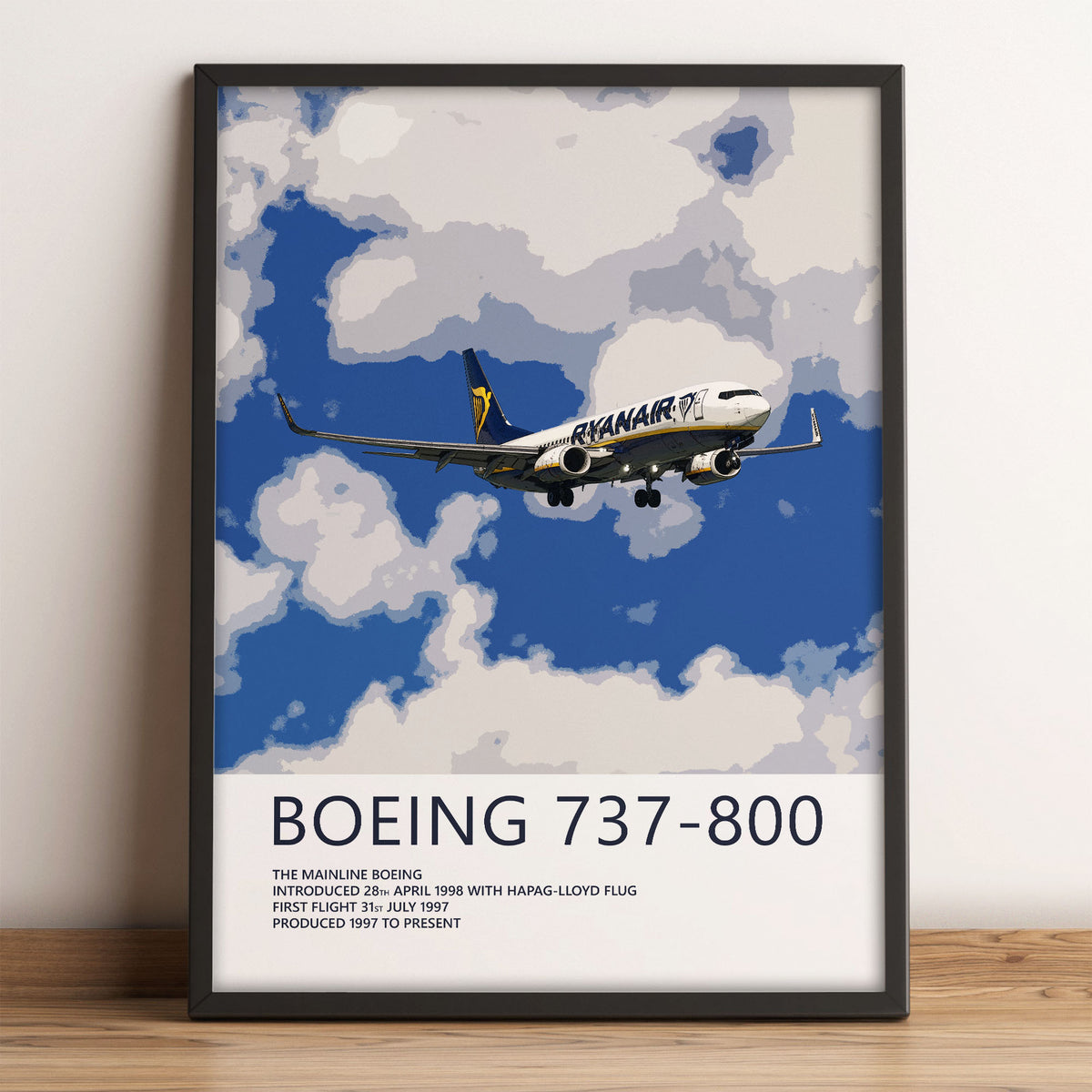 Ryanair Boeing 737-800 Poster