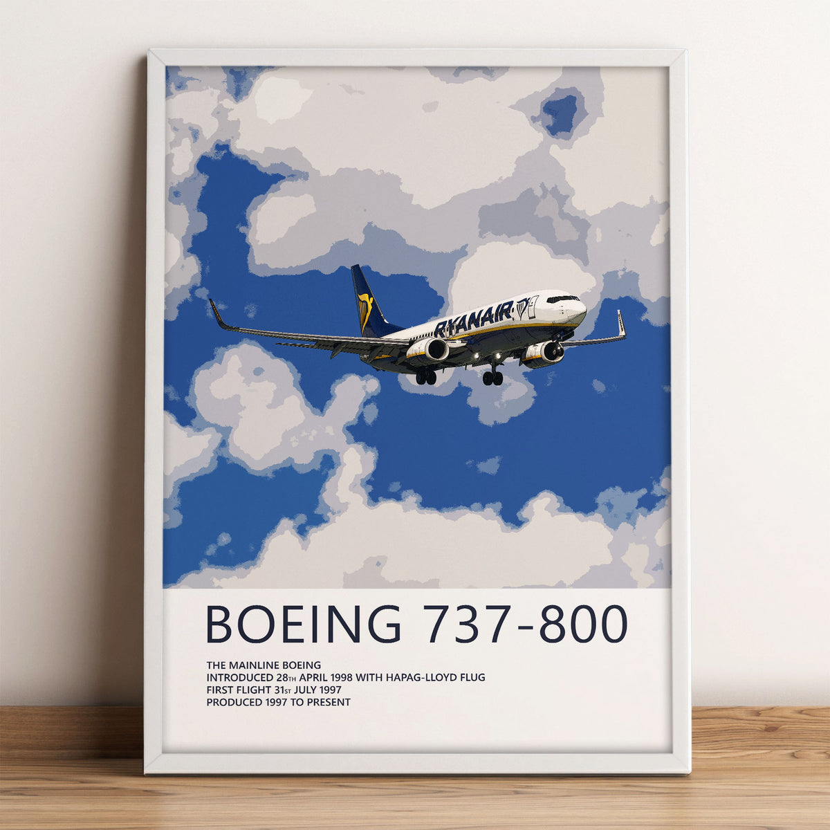 Ryanair Boeing 737-800 Poster