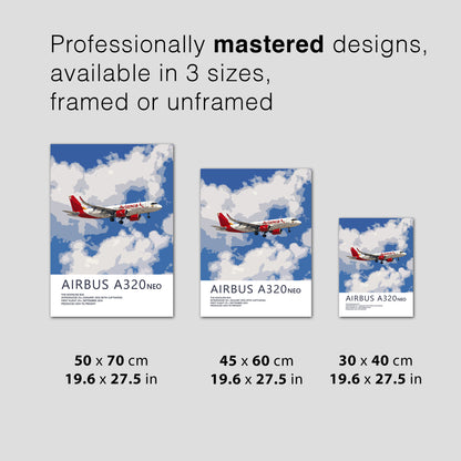 Avianca Airbus A320 NEO Poster