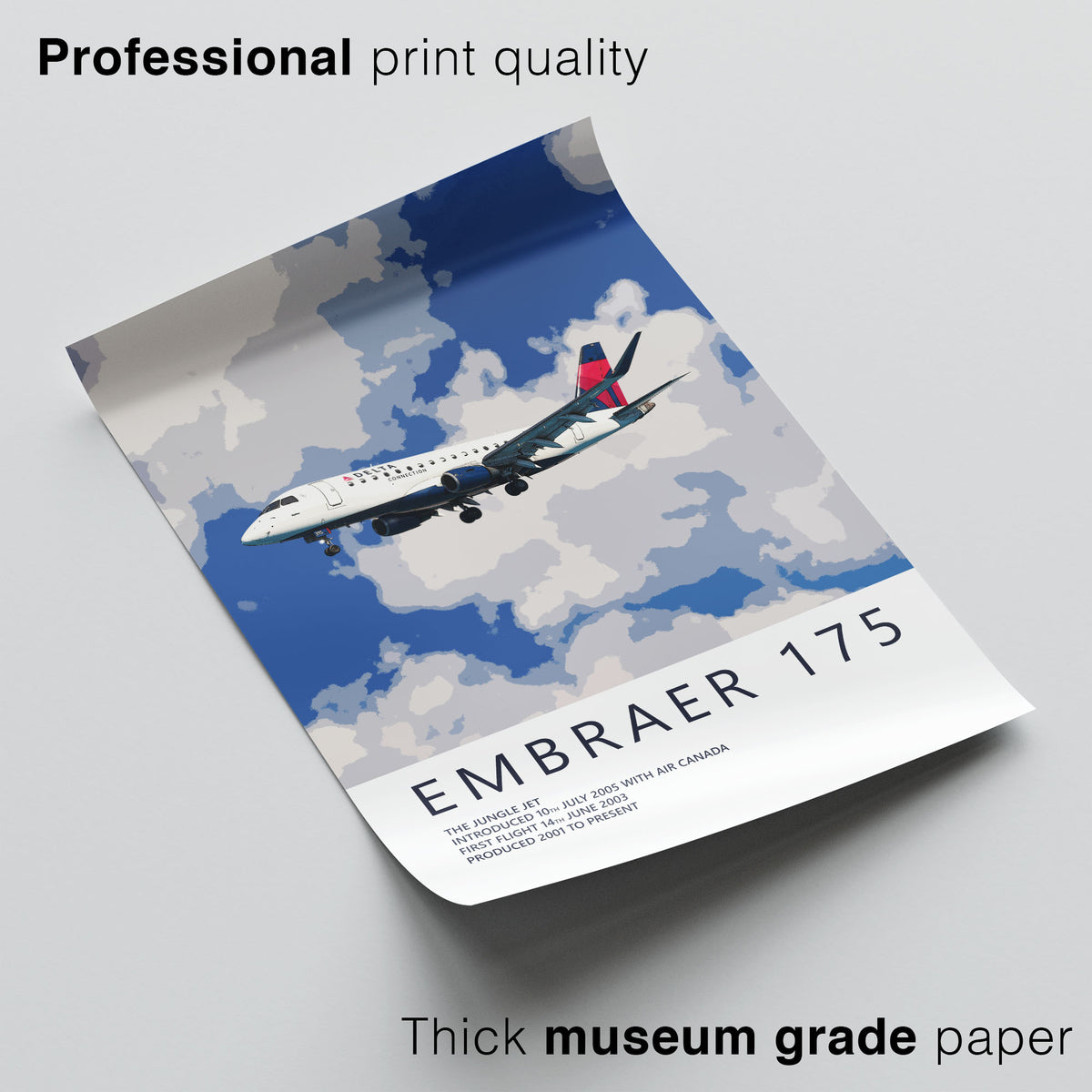SkyWest Airlines Embraer 175 Poster – Delta Connection
