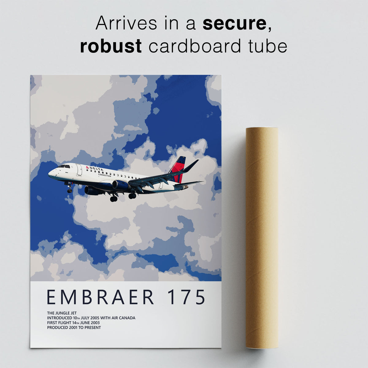 SkyWest Airlines Embraer 175 Poster – Delta Connection