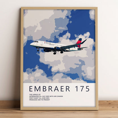 SkyWest Airlines Embraer 175 Poster – Delta Connection