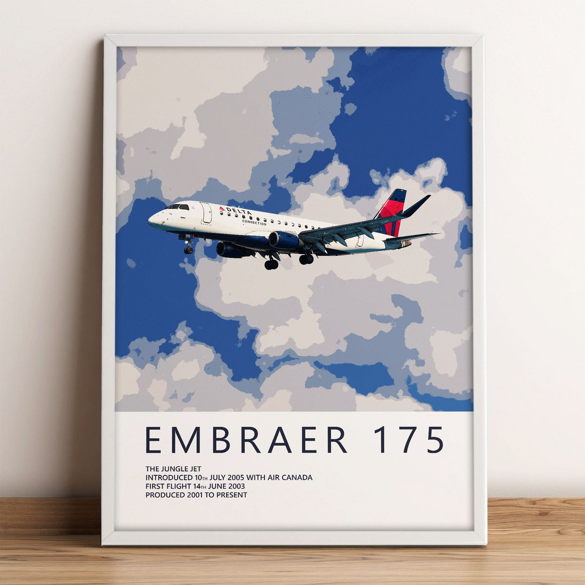 SkyWest Airlines Embraer 175 Poster – Delta Connection