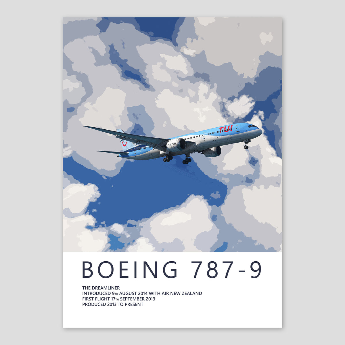 TUI Boeing 787-9 Dreamliner Poster