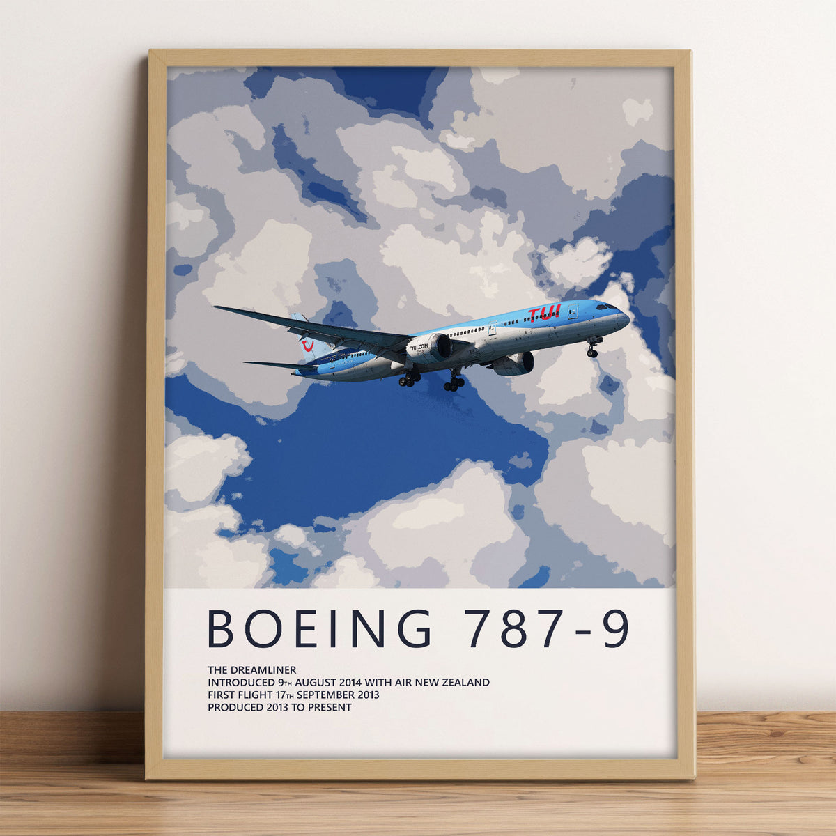 TUI Boeing 787-9 Dreamliner Poster