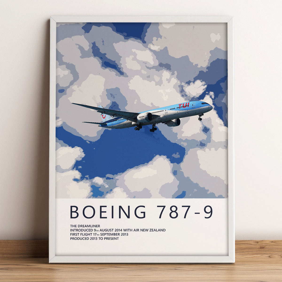 TUI Boeing 787-9 Dreamliner Poster