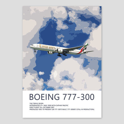 Emirates Boeing 777-300 Poster