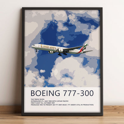 Emirates Boeing 777-300 Poster