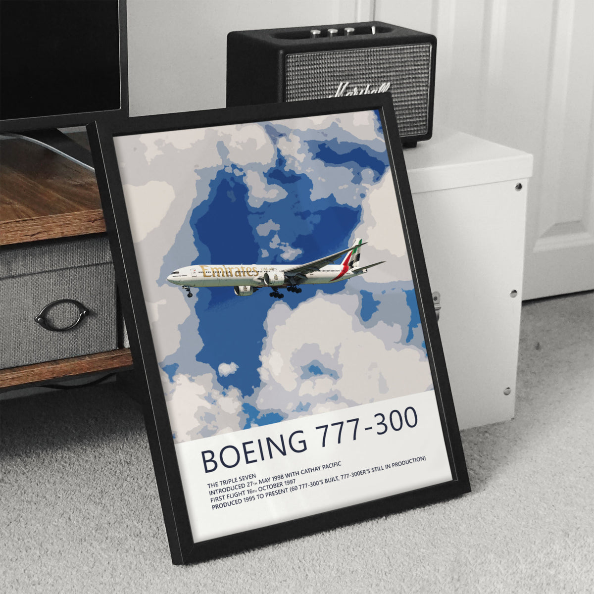 Emirates Boeing 777-300 Poster