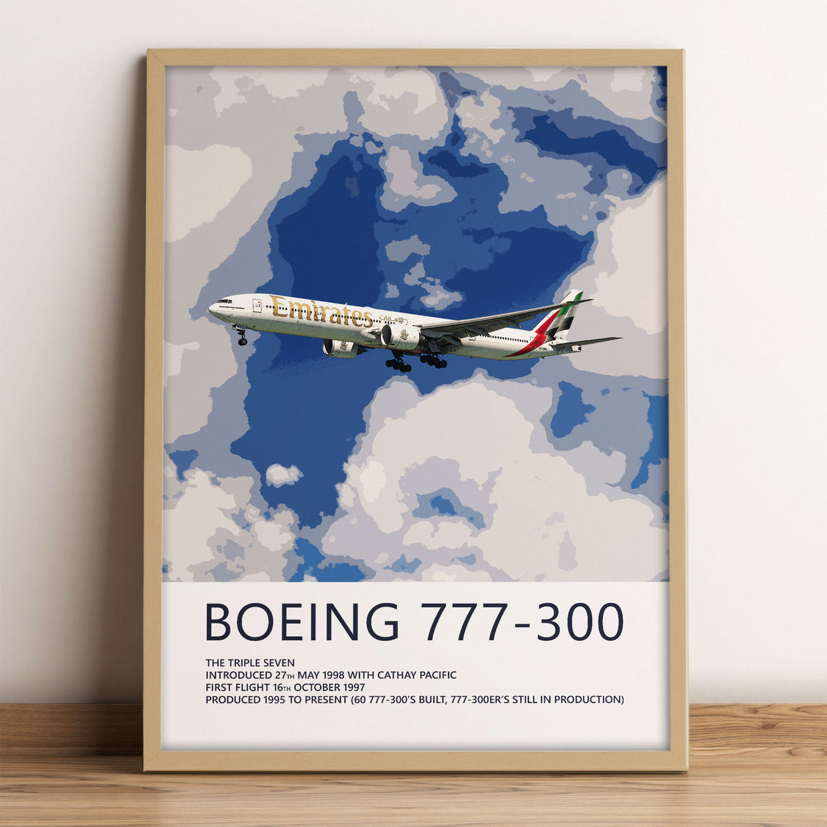 Emirates Boeing 777-300 Poster