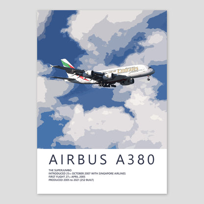Emirates Airbus A380 Poster
