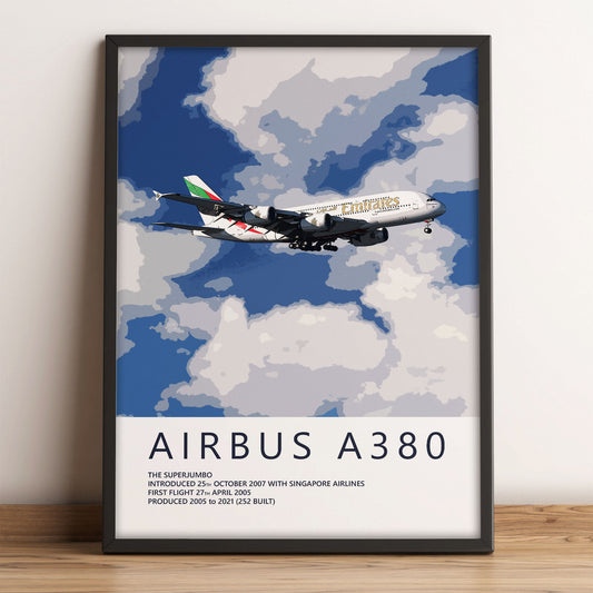 Emirates Airbus A380 Poster