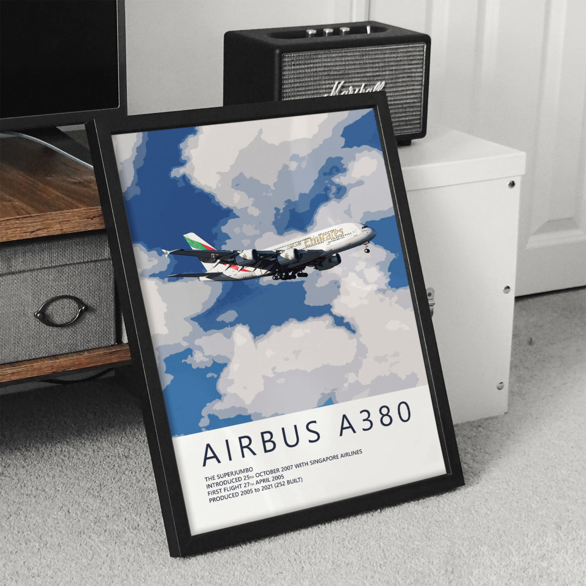 Emirates Airbus A380 Poster