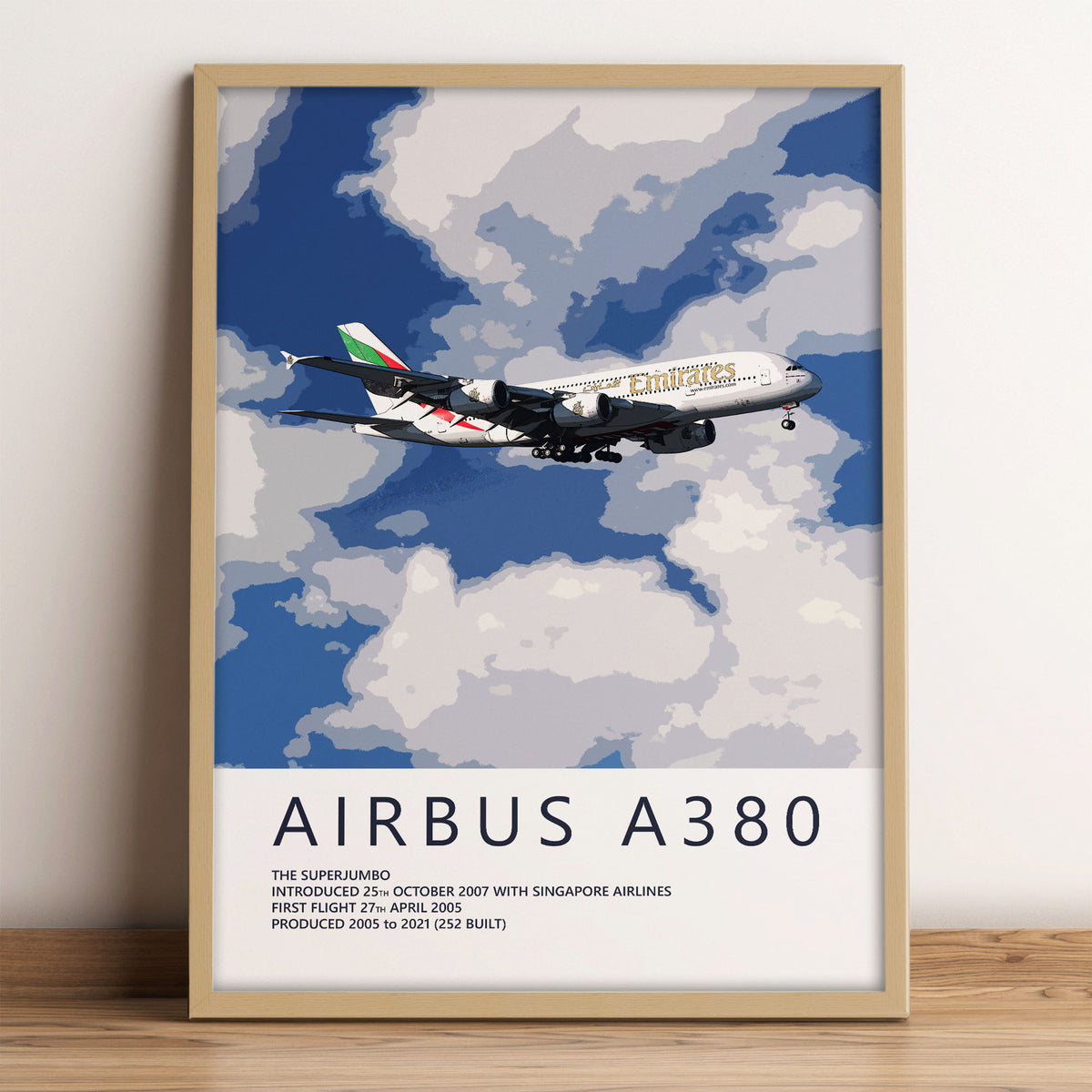 Emirates Airbus A380 Poster