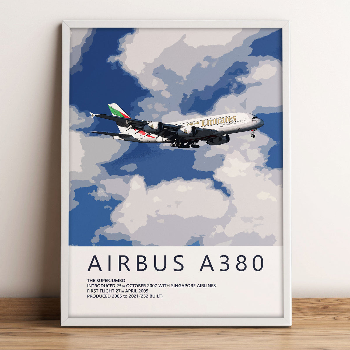 Emirates Airbus A380 Poster