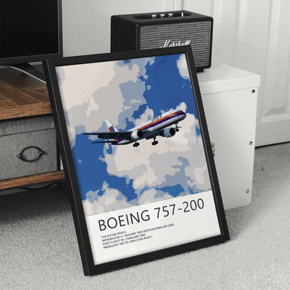 United Airlines Boeing 757-200 Poster – Saul Bass Tulip