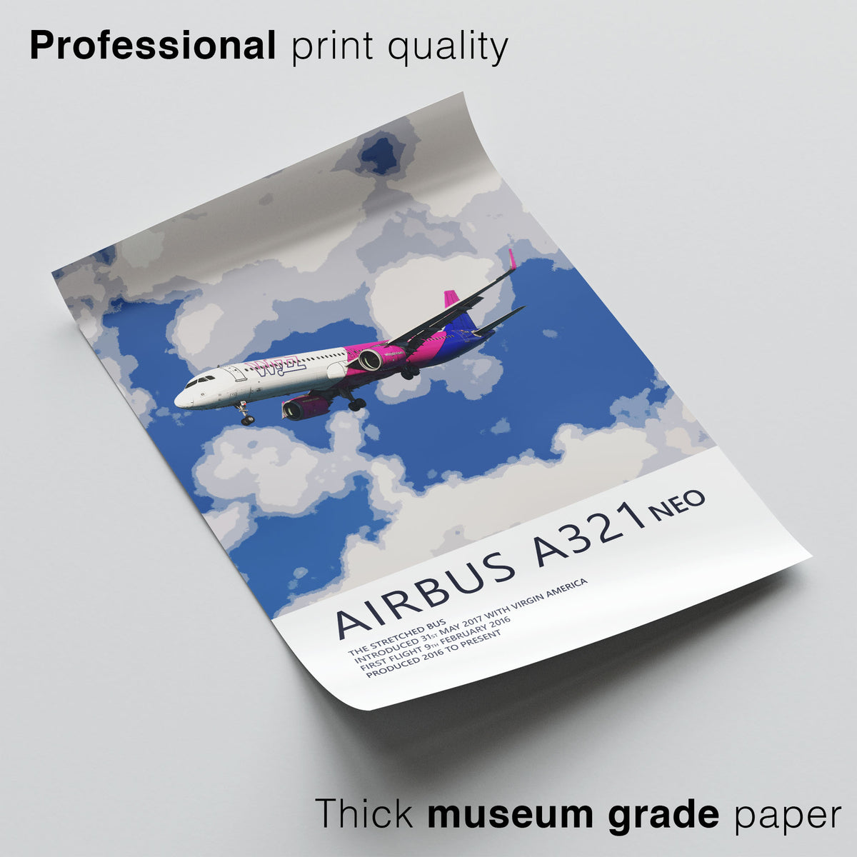 Wizz Air Airbus A321 NEO Poster