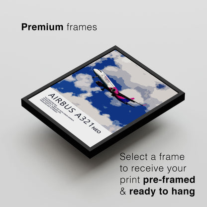 Wizz Air Airbus A321 NEO Poster