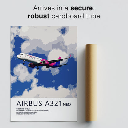 Wizz Air Airbus A321 NEO Poster