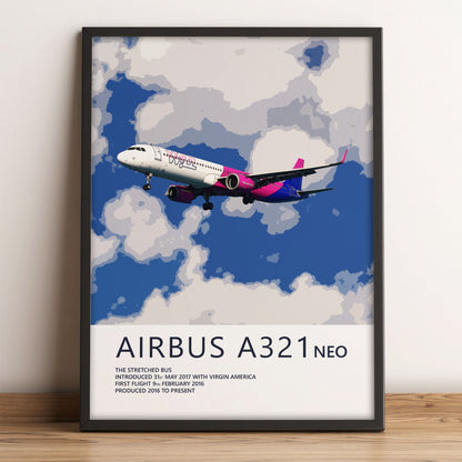 Wizz Air Airbus A321 NEO Poster