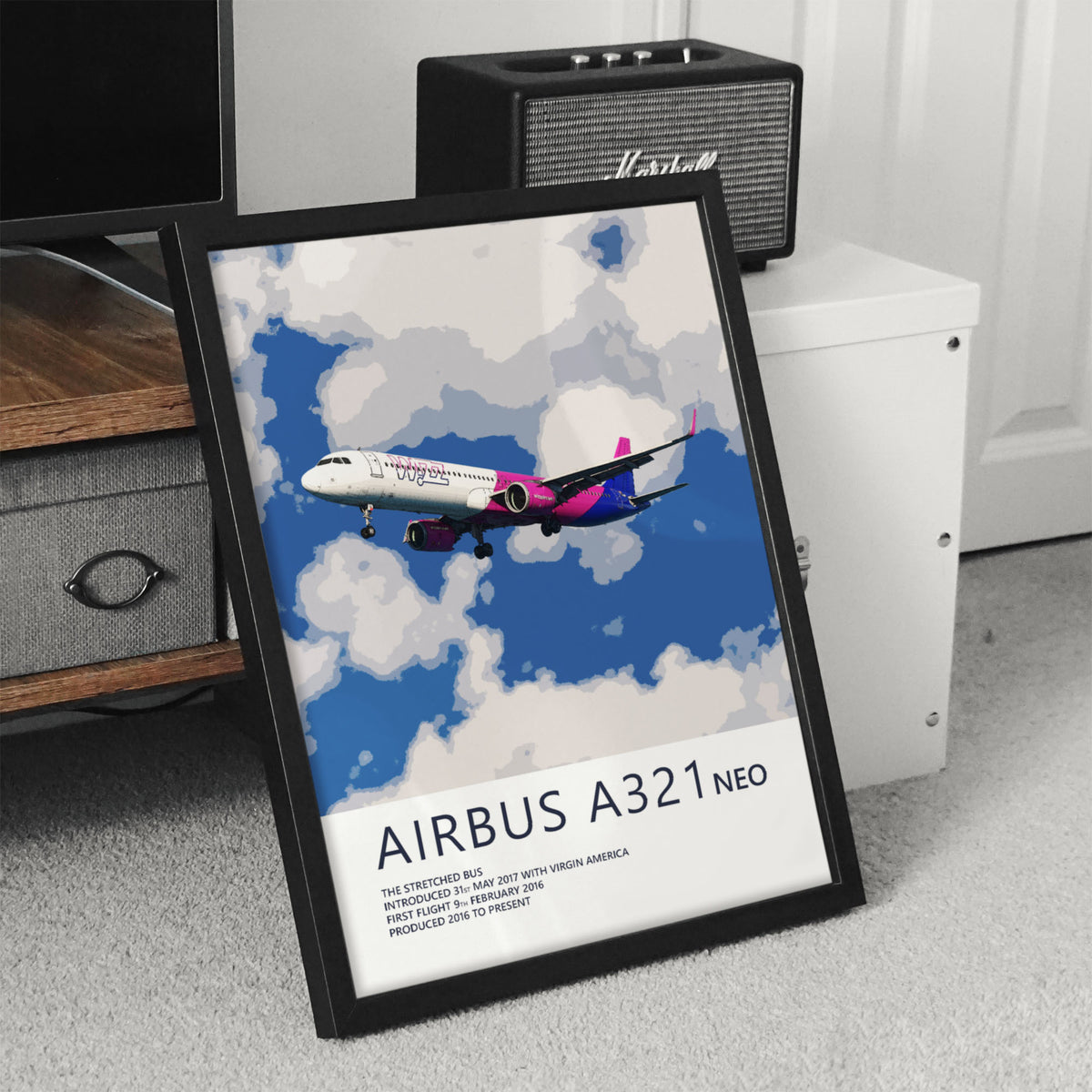 Wizz Air Airbus A321 NEO Poster
