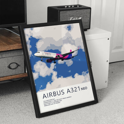 Wizz Air Airbus A321 NEO Poster